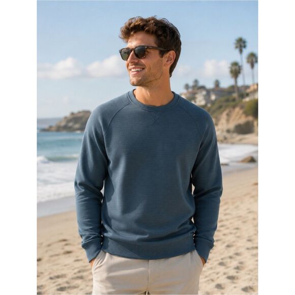 Robert Barakett Other - Robert Barakett Blue Crewneck Sweatshirt Pullover Casual Minimalist Modern